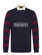 Heritage Hkt Str Rby Tops Polos Long-sleeved Navy Hackett London