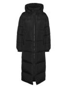 Vmklea Long Coat Ga Noos Fodrad Rock Black Vero Moda