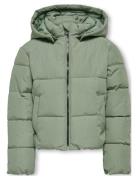 Kogdolly Short Puffer Jacket Otw Noos Fodrad Jacka Green Kids Only