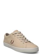 Baseline Leather Låga Sneakers Beige Fred Perry