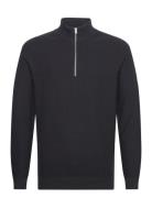 Casual Friday Cfkarl 0160 Structured Halfzip Knit Marinblå