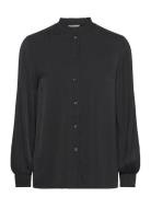 Muxieiw Shirt Tops Blouses Long-sleeved Black InWear