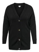 ONLY Carmakoma Caresly Ls Button Cardigan Knt Noos Svart