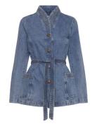 Fitted Denim Jacket Jeansjacka Denimjacka Blue REMAIN Birger Christens...