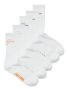 Jaclukas Tennis Socks 5 Pack Jnr Sockor Strumpor White Jack & J S