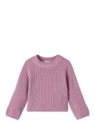 Name It Nmfvenja Ls Loose Short Knit Rosa