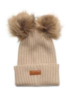 Gugguu Merino Double Furry Beanie Beige