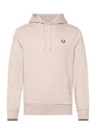 Fred Perry Tipped Hooded Sweatshirt Beige