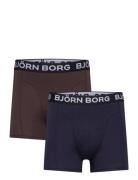 Bamboo Cotton Blend Boxer 2P Boxerkalsonger Navy Björn Borg