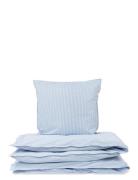 Dobbelt Sengesæt Home Textiles Bedtextiles Bed Sets Blue STUDIO FEDER