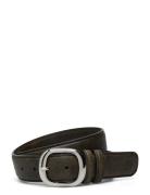 Becksöndergaard Crushed Wide Leather Belt Svart