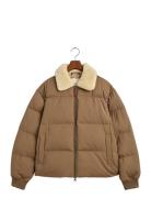 Padded Flannel Puffer Jacket Fodrad Jacka Beige GANT