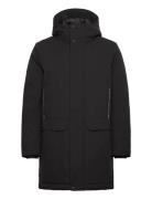 Tech Hooded Parka Parka Jacka Black Tom Tailor