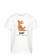 Character Sniff T-Shirt Tops T-shirts Short-sleeved White Martinex