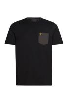 Lyle & Scott Tonal Pocket T-Shirt Svart