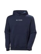 Cotton Fleece Hoodie Tops Sweat-shirts & Hoodies Hoodies Navy Helly Ha...