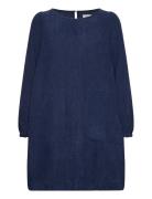 Carlall Short Dress Ls Kort Klänning Blue Lollys Laundry