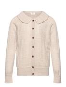 Copenhagen Colors Merino Pattern Cardigan W. Collar Beige