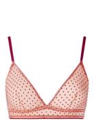 Understatement Underwear Mesh Triangle Bralette Burgundy