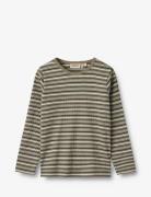 T-Shirt L/S Stig Tops T-shirts Long-sleeved T-shirts Brown Wheat