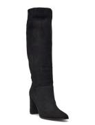 Lauren Ralph Lauren Artizan Suede Tall Boot Svart