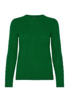 Cable-Knit Wool-Cashmere Sweater Tops Knitwear Jumpers Green Polo Ralp...