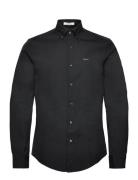 GANT Slim Pinpoint Oxford Shirt Svart