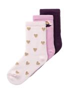 Nmflumy 3P Sock Sockor Strumpor Multi/patterned Name It