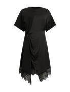 Lana Lace Dress Knälång Klänning Black AllSaints