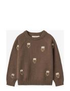 Fliink Alon Owl Pullover Brun