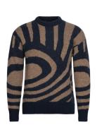 Scotch & Soda Hairy Big Waves Dropped Shoulder Sweater Brun