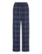 Lindex Pyjama Trousers Y D Check Marinblå