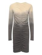 Flow Gather Short Dress - Isja Kort Klänning Beige Rabens Sal R