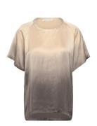 Flow Top - Kis Designers T-shirts & Tops Short-sleeved Beige Rabens Sa...