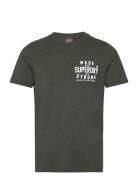 Superdry Machined Goods Workwear Tee Grön