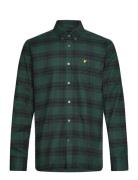 Lyle & Scott Tonal Check Flannel Shirt Grön