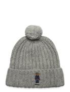 Polo Ralph Lauren Polo Bear Rib Pom-Pom Beanie Hat Grå