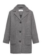 Houndstooth Coat Tunnjacka Skaljacka Brown Mango