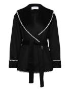 Yara Shawl Collar Wool Blend Jacket Ulljacka Jacka Black Bubbleroom