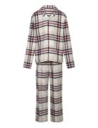 Pj Straight Gifting Print Set Pyjamas Set Cream Tommy Hilfiger