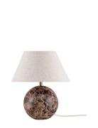 Globen Lighting Table Lamp Castello 24 Travertine Brun