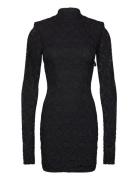 Lace Mini Ls Dress Kort Klänning Black ROTATE Birger Christensen