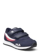 Orbit Revolution Velcro Kids Låga Sneakers Navy FILA