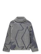 MOS MOSH Mmhelna Ikat Rollneck Knit Grå