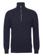 Tom Tailor Structured Knit Troyer Marinblå