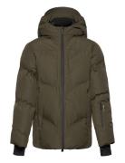 Jack & J S Jcoslay Heat Quilted Puffer Sn Jnr Khaki Green