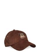 Cord Baseball Cap Accessories Headwear Caps Brown Upfront