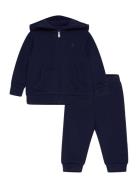 Fleece Full-Zip Hoodie & Pant Set Sets Sweatsuits Navy Ralph Lauren Ba...