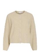 Vila Vipaza O-Neck L/S Knit Jacket Beige