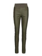 Fqshantal-Pa-Cooper Bottoms Trousers Leather Leggings-Byxor Green FREE...